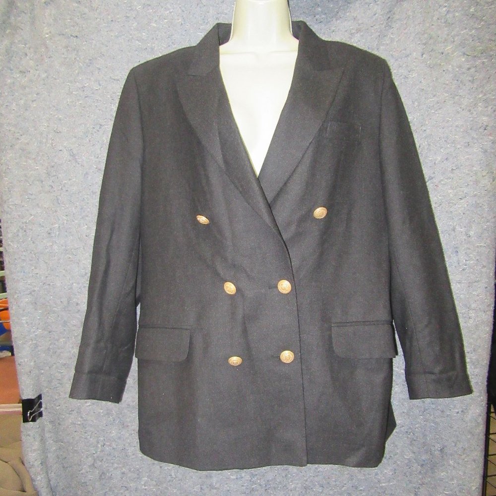 Black Wool Woolworths Blazer